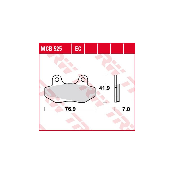 TRW zf klocki hamulcowe KH86 organic honda nsr 50 89-96, nsr 80 87-92, fs 125 sonic 03-, przód