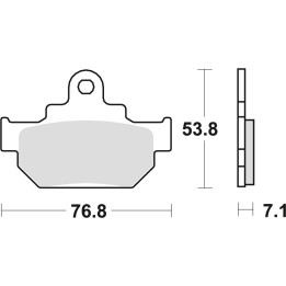 TRW zf klocki hamulcowe KH106 organic suzuki gz 125 98-04, vl 125 00-08, ls savage 650 86-01, przód