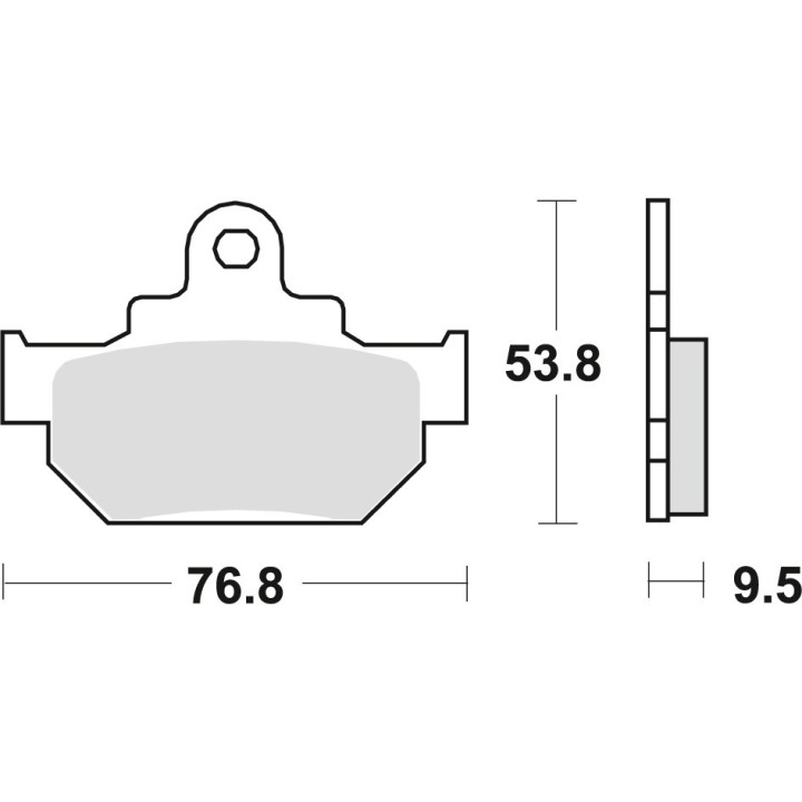 TRW zf klocki hamulcowe KH106/2 organic honda mbx 125 84, suzuki rm 250 86, dr 600 85-89, dr 650 90-91, przód