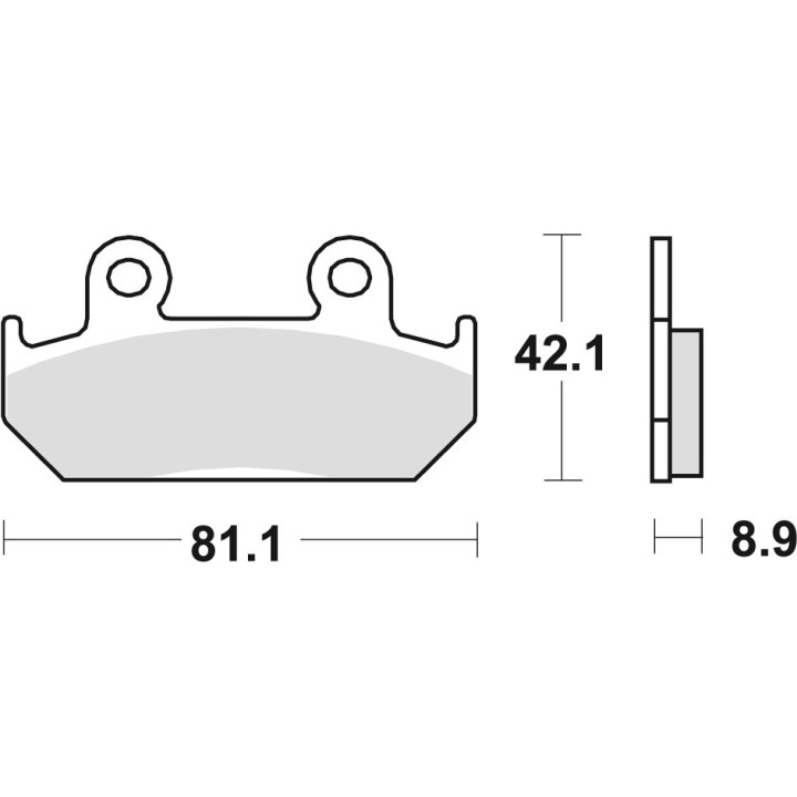TRW zf klocki hamulcowe KH121 organic honda cmx 450 86-89, cbr 600 87-94, xrv 750 90-92, przód