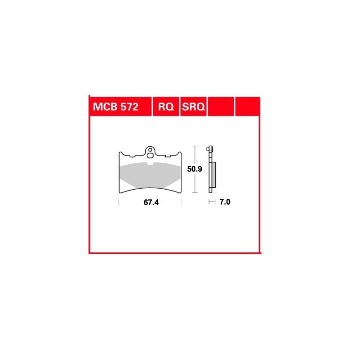 TRW zf klocki hamulcowe KH126 organic aprilia af 125 89-92, rs 125 95-06, gilera nordwest 600 91-93, moto guzzi quota 1000 89-9…