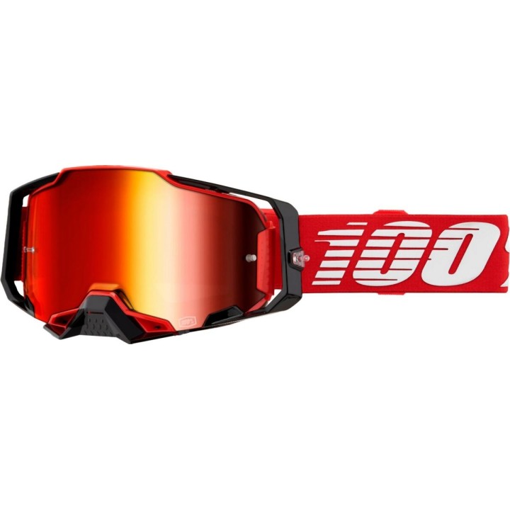 100 PROCENT GOGLE ARMEGA RED - MIRROR RED LENS