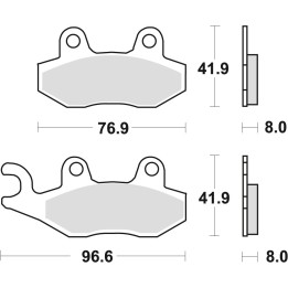 TRW zf klocki hamulcowe KH135 KH214 sinter offroad aprilia SX 125 '18-, honda nsr 150 02-, kawasaki klx 125 10-13, kdx 250 90-9…