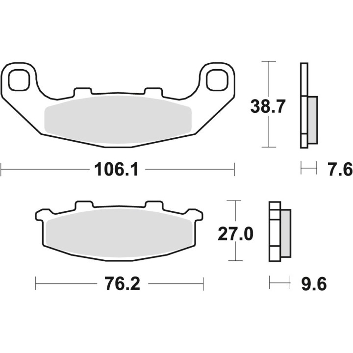 TRW zf klocki hamulcowe KH141 sinter street kawasaki gpz 500 94-04, zr 550 91-95, suzuki rgv 250 91-92, gsx 1100G 94-95, przód/…