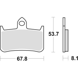 TRW zf klocki hamulcowe KH187 organic honda rvf 750 94-97, cb 900 hornet 02-06, cb 1300 X4 97-99, kawasaki klr 250 82-84, przód