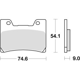 TRW zf klocki hamulcowe KH160 organic yamaha fzr 600 90-95, tdm 850 96-01, fzr 1000 89-90, v-max 1200 96-02, przód