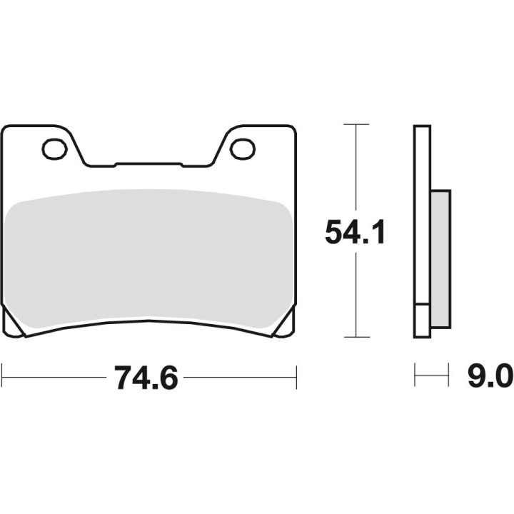 TRW zf klocki hamulcowe KH160 organic yamaha fzr 600 90-95, tdm 850 96-01, fzr 1000 89-90, v-max 1200 96-02, przód