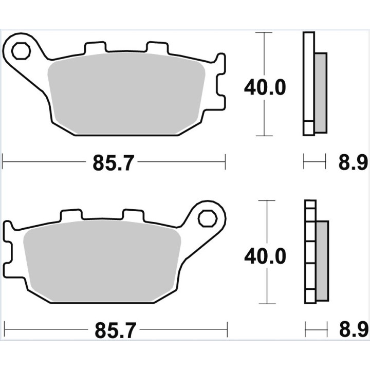 TRW zf klocki hamulcowe KH174 sinter street honda cbf 500 04-08, cb 600 hornet 98-15, cbf 600 04-13, cbr / rr 600 91-07, nc 700…