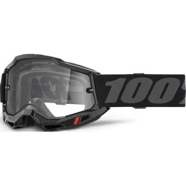 100 PROCENT GOGLE ACCURI 2 ENDURO MOTO BLACK - CLEAR LENS