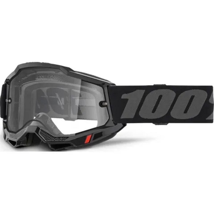 100 PROCENT GOGLE ACCURI 2 ENDURO MOTO BLACK - CLEAR LENS