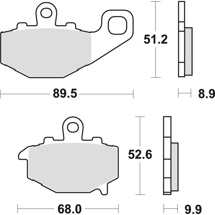 TRW zf klocki hamulcowe KH192 sinter street kawasaki ZX6R 600 94-16, ZX6R 636 02-06, ER6 06-16, versys 650 07-14, z 750 04-06,…