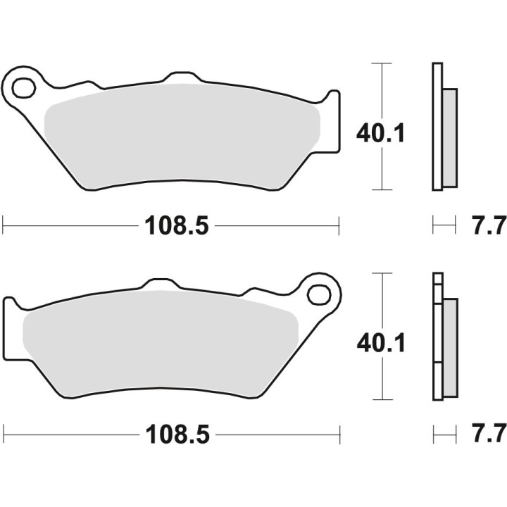 TRW zf klocki hamulcowe KH209 KH209/2 organic aprilia pegaso 650 97-10, ETV100 caponord 01-09, bmw f 650 /cs / gs / dakar / st…