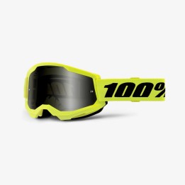 100 PROCENT GOGLE STRATA 2 SAND NEON YELLOW - SMOKE LENS