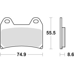 TRW zf klocki hamulcowe KH244 sinter aprilia pegaso 650 05-10, bmw f 800 gt / r / s / st 08-16, ktm 790 adv 19-, 1090 adv 17-,…