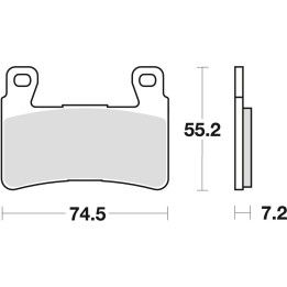 TRW zf klocki hamulcowe KH265 KH296 sinter street honda cb 1300 f 03-04, hyosung gt 650 09-17, przód