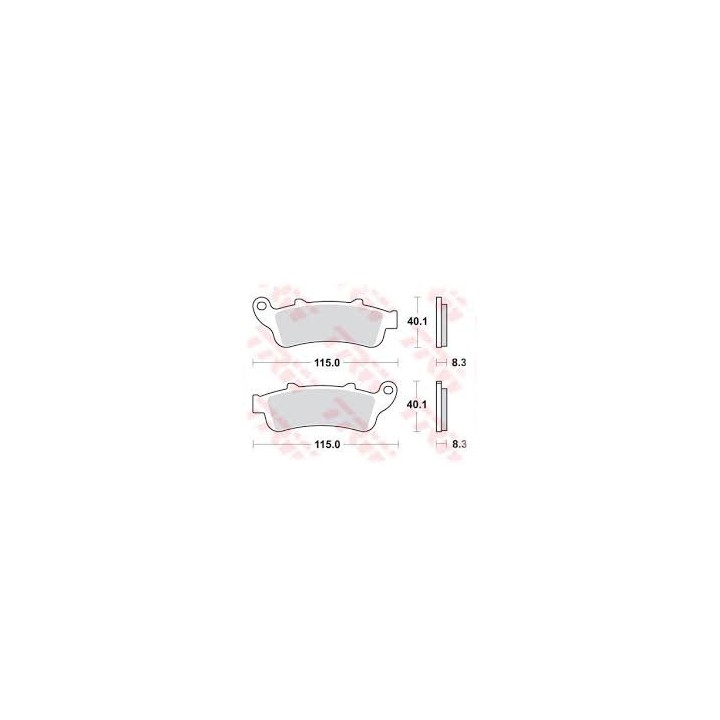 TRW zf klocki hamulcowe KH261 KH281 organic honda nt 650 v 02-05, vfr 800 98-05, xl 1000 v 99-03 stx 1300 02-08, gl 1800 01-16,…