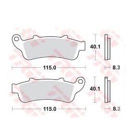 TRW zf klocki hamulcowe KH261 KH281 sinter street honda nt 650 v 02-05, vfr 800 98-05, xl 1000 v 99-03 stx 1300 02-08, gl 1800…