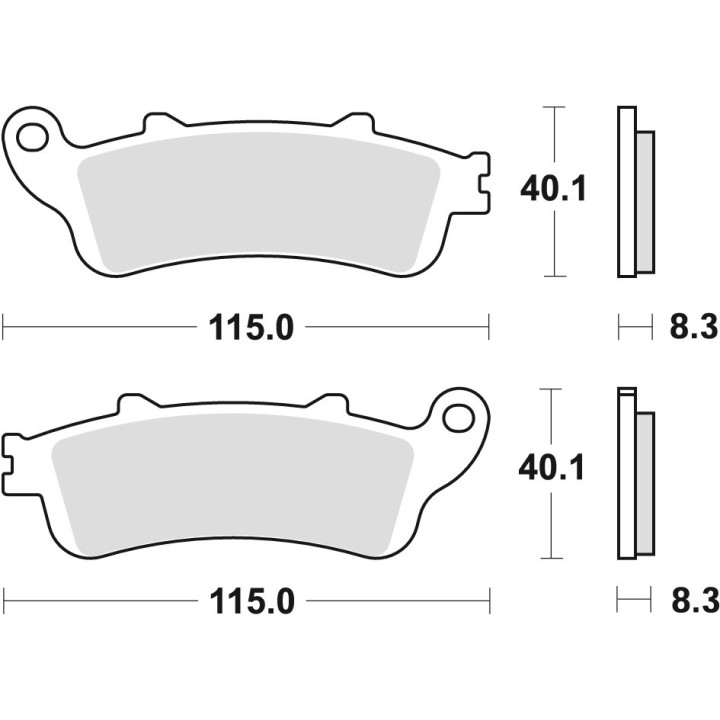TRW zf klocki hamulcowe KH261 sinter street honda nt 650 v deauville 02-05 vfr 800 98-13, xl 1000 v 99-13 cbr 1100 97-08 stx 13…