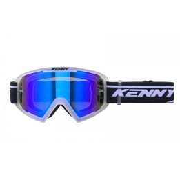 KENNY RACING GOGLE MODEL TRACK+ CLEAR CRYSTAL - BLUE LENS