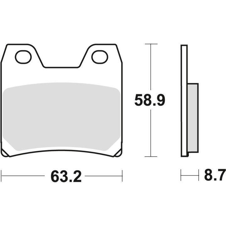 TRW zf klocki hamulcowe KH348 sinter street yamaha fzs 1000 fazer 01-05, xjr 1300 02-16, tył