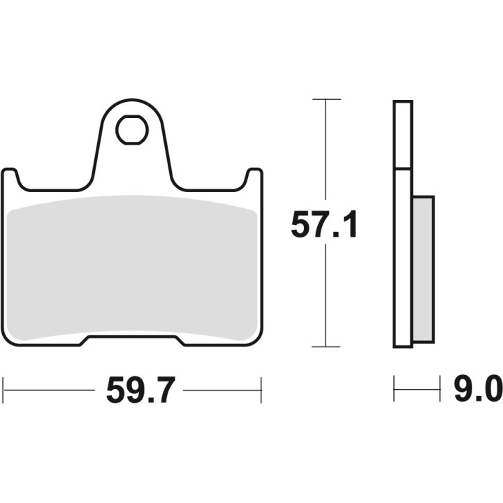 TRW zf klocki hamulcowe KH254 sinter street suzuki gsxr 600 04-05, gsf 650 05-06, gsxr 750 04-05, gsx 1400 01-07, tył