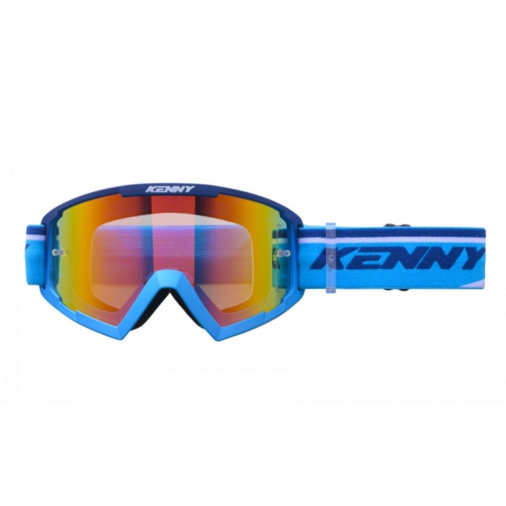 KENNY RACING GOGLE MODEL TRACK+ NAVY BLUE - REDLENS
