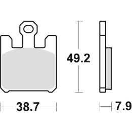 TRW zf klocki hamulcowe KH369 sinter street kawasaki ZX6RR 03-06, ZX6R 636 03-06, przód