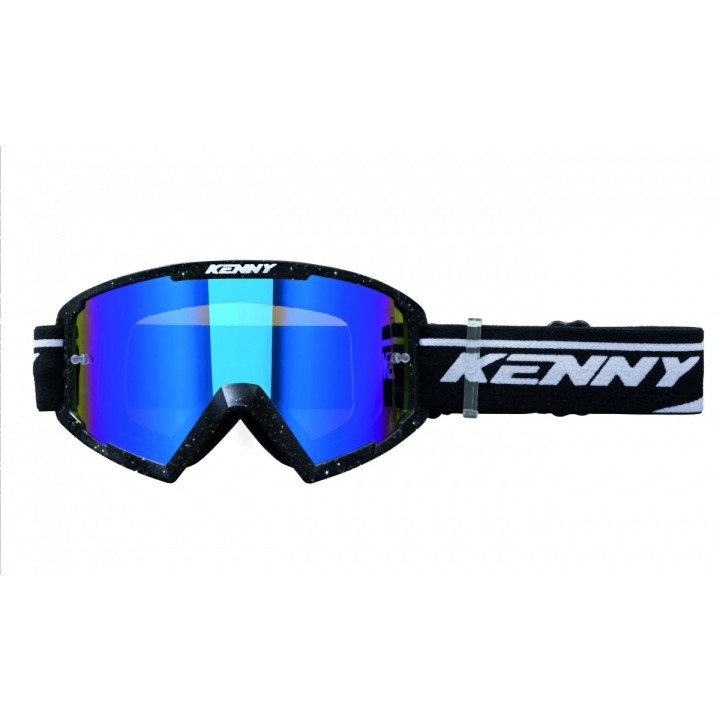 KENNY RACING GOGLE MODEL TRACK+ GLITTER BLACK PEARL - BLUE LENS