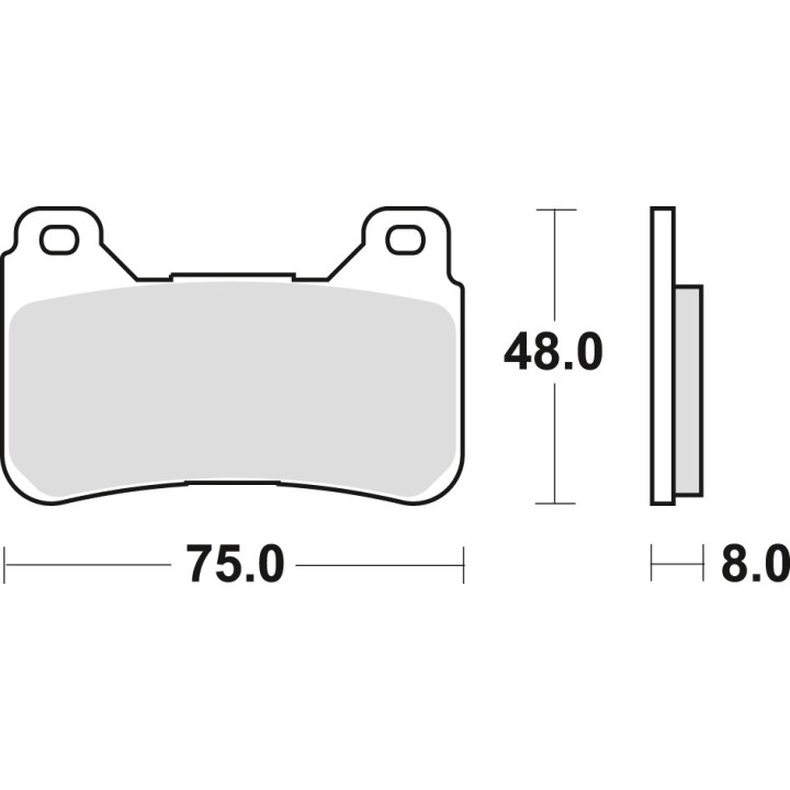 TRW zf klocki hamulcowe KH390 sinter street honda cbr 600 rr 05-16, cbr 1000 fireblade 04-16, przód