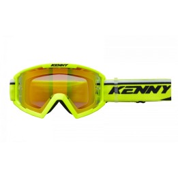 KENNY RACING GOGLE MODEL TRACK+ NEON YELLOW - RED LENS