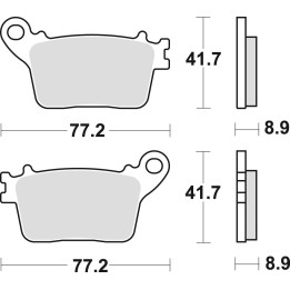 TRW zf klocki hamulcowe KH436 sinter cb 600 hornet 07-15, cbr 600 rr 07-16, cbr 1000 fireblade 06-19, kawasaki ZX6R 636 13-, ZX…