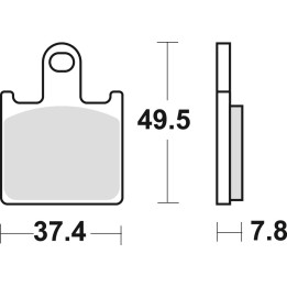 TRW zf klocki hamulcowe KH417 sinter street kawasaki ZX6R 07-16, z 750 11-14, przód
