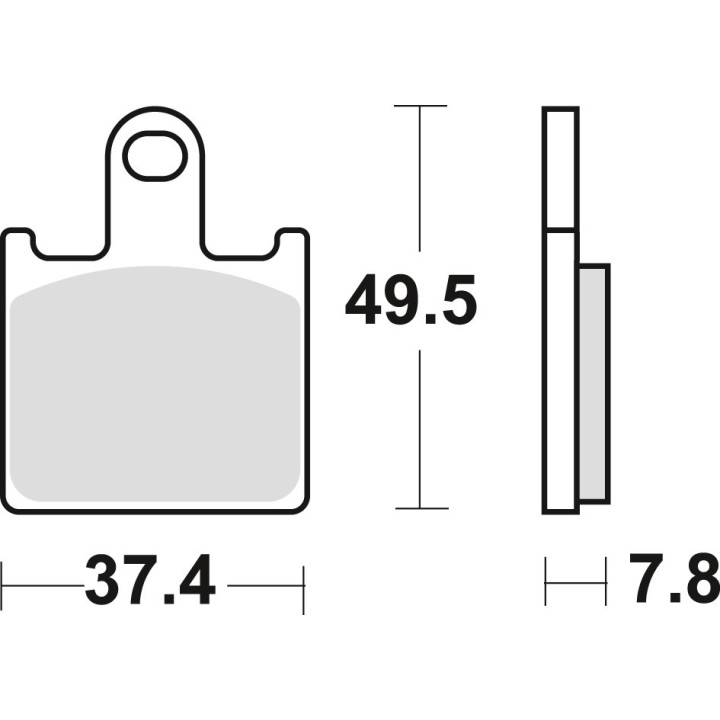 TRW zf klocki hamulcowe KH417 sinter street kawasaki ZX6R 07-16, z 750 11-14, przód