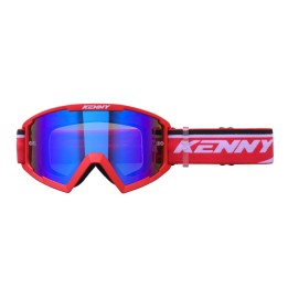 KENNY RACING GOGLE MODEL TRACK+ KID / JUNIOR / DZIECIĘCE RED - BLUE LENS