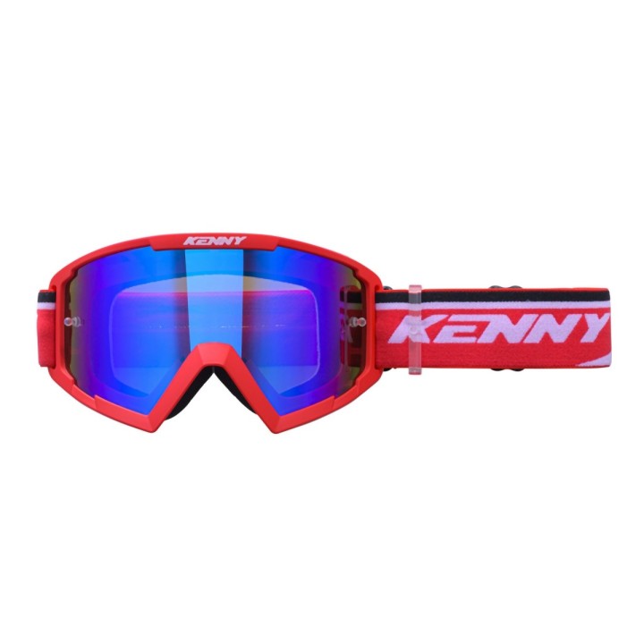 KENNY RACING GOGLE MODEL TRACK+ KID / JUNIOR / DZIECIĘCE RED - BLUE LENS