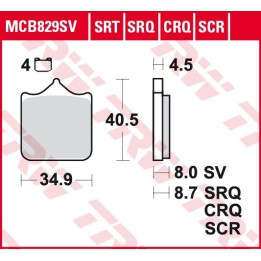 TRW zf klocki hamulcowe KH499/4 sinter street bmw s 1000 rr 09-, przód