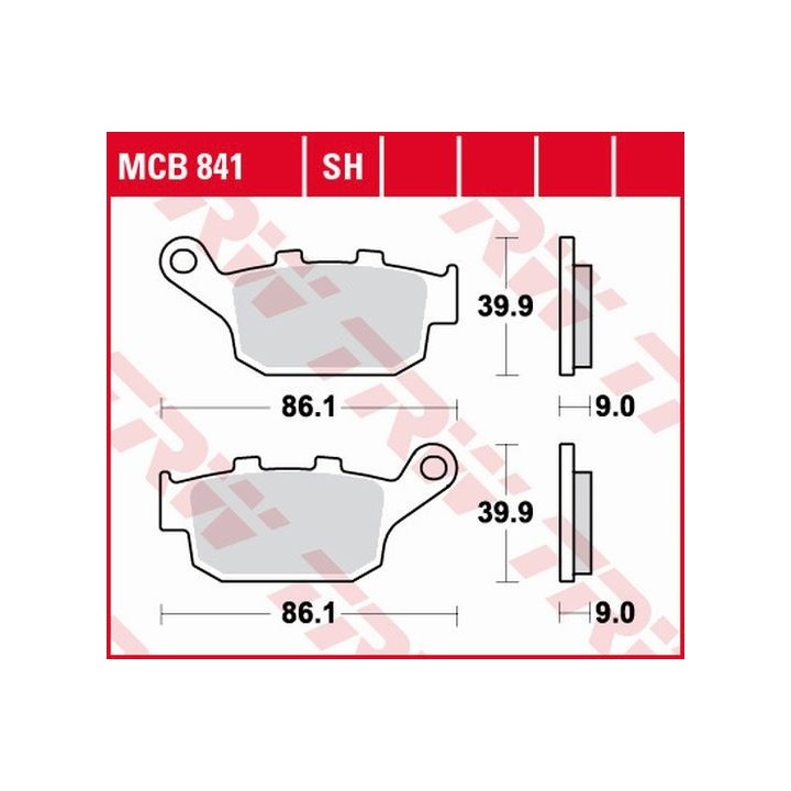 TRW zf klocki hamulcowe KH496 sinter street honda cbf 500 / cb 500 x / cbr 500 13-, cb 650 f / cbr 600 14-, nc 750 14-, kawasak…
