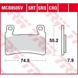 TRW zf klocki hamulcowe KH265/296 sinter street kawasaki ZX-6R 636 ninja 13-15, ZX-6R 636 ninja 16-17, zx 636 g ZX6R ninja ABS…