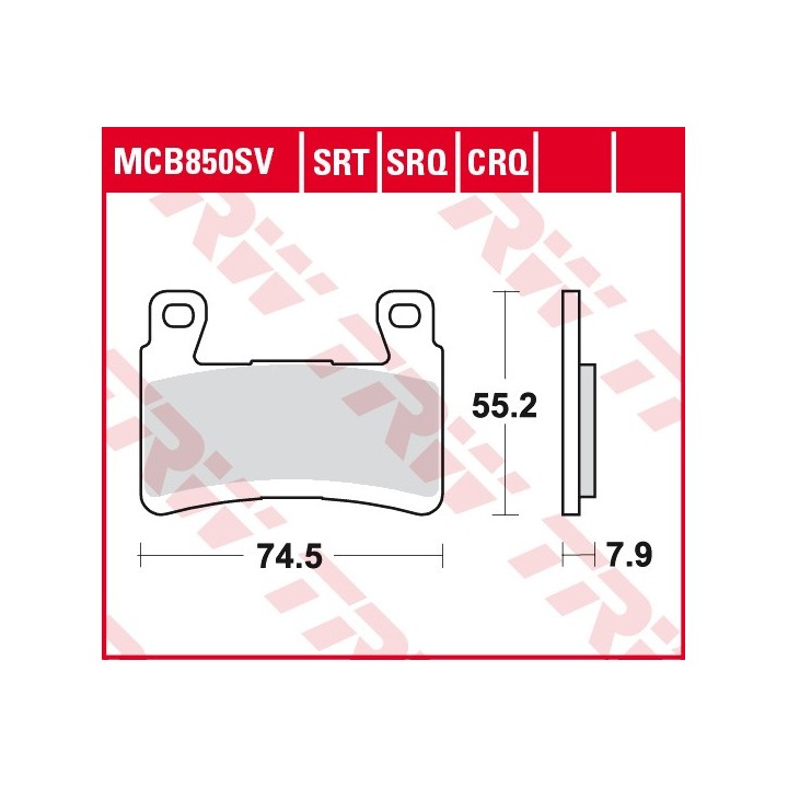 TRW zf klocki hamulcowe KH265/296 sinter street kawasaki ZX-6R 636 ninja 13-15, ZX-6R 636 ninja 16-17, zx 636 g ZX6R ninja ABS…