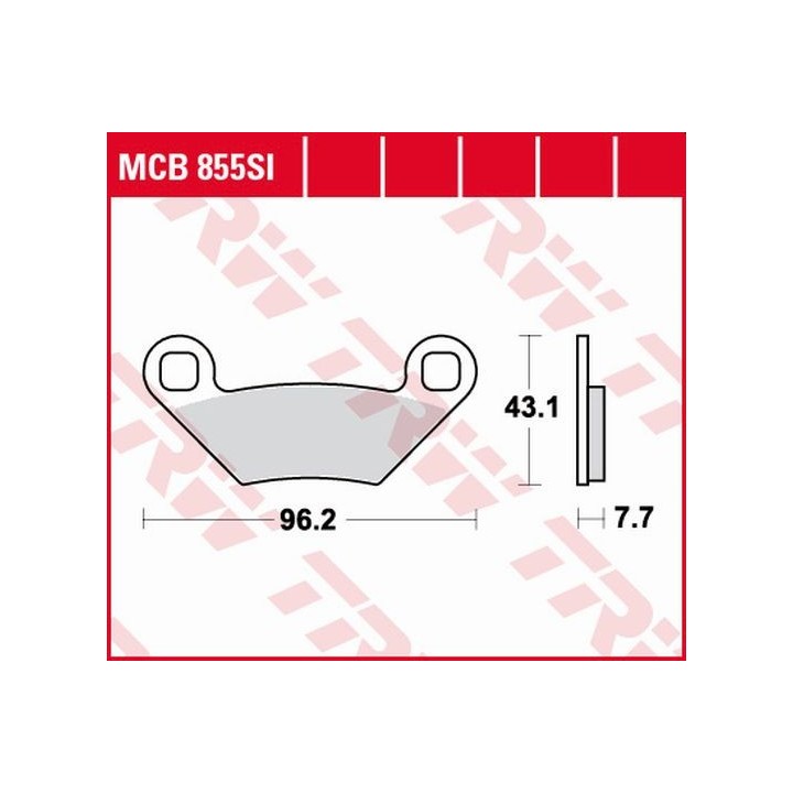 TRW zf klocki hamulcowe KH475 sinter offroad polaris sportsman 500 08-, sportsman 850 15-, forest / scrambler 1000 15-, przód/t…