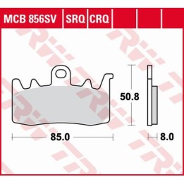TRW zf klocki hamulcowe KH630 sinter street bmw f 800 r 15-, s 1000 XR 17-, r 1200 gs / adv / r / rt 13-18, r-nine t 13-16, r 1…
