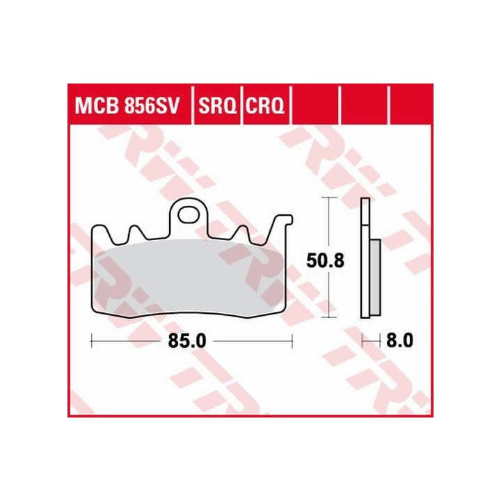 TRW zf klocki hamulcowe KH630 sinter street bmw f 800 r 15-, s 1000 XR 17-, r 1200 gs / adv / r / rt 13-18, r-nine t 13-16, r 1…