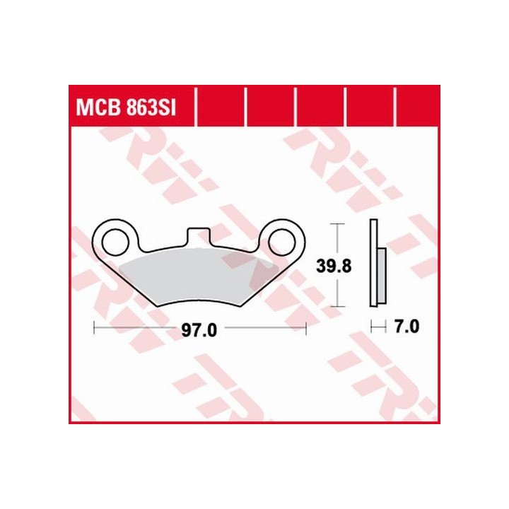 TRW zf klocki hamulcowe KH453 sinter offroad quadzilla 500 06-, przód, cf moto 500