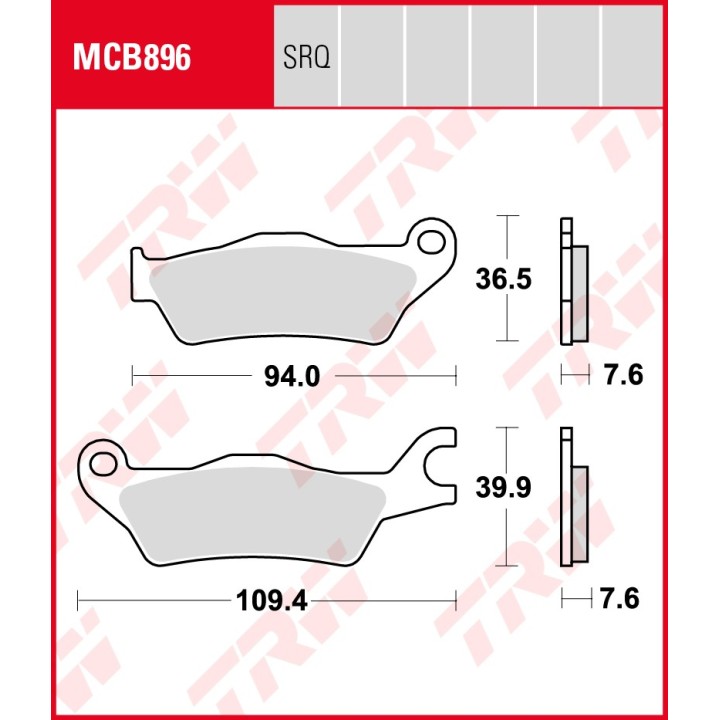 TRW zf klocki hamulcowe KH715 organic suzuki gsx-s 125 18-25, gsxr 125 r 18-24, gsxr 150 r 16-18, honda cbf 125 stuner 06-19, c…
