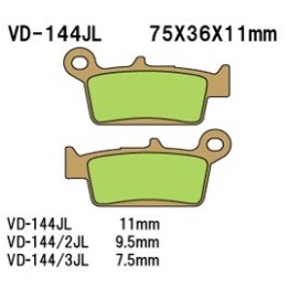 VESRAH klocki hamulcowe KH131 spiek metaliczny (złote) (made in japan)