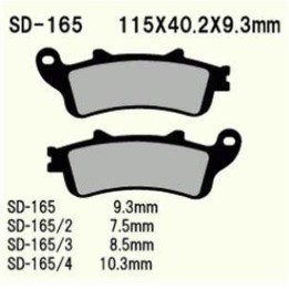 VESRAH klocki hamulcowe KH261 / KH281 spiek metaliczny (złote) (8,5MM) (made in japan)