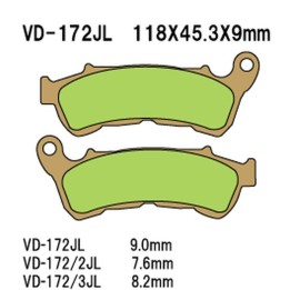 VESRAH klocki hamulcowe KH388 spiek metaliczny (złote) (made in japan)