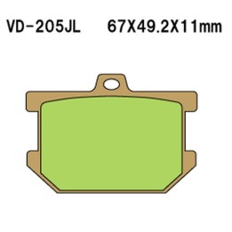 VESRAH klocki hamulcowe KH34 spiek metaliczny (złote) yamaha SR500 76-81, xs,xv (made in japan)