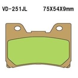 VESRAH klocki hamulcowe KH160 spiek metaliczny (złote) (made in japan)