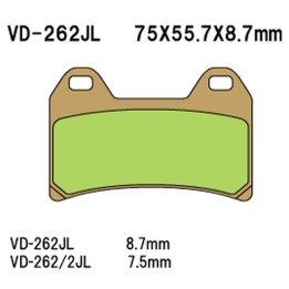 VESRAH klocki hamulcowe KH244 spiek metaliczny (złote) (made in japan)